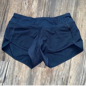 Navy blue active shorts